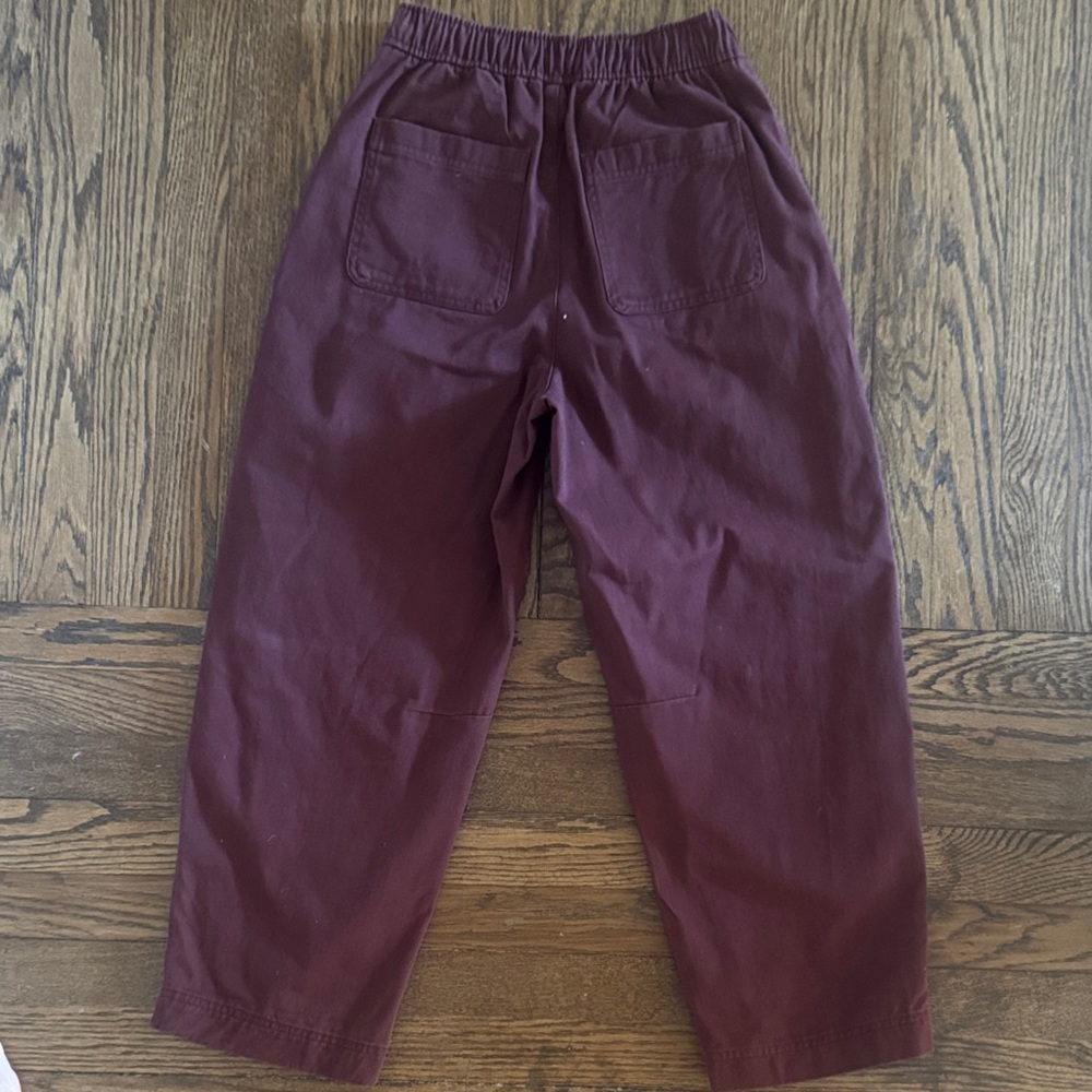 Old Navy Women's Burgundy Barrel Fit Pants Size XS - Picture 2 of 6